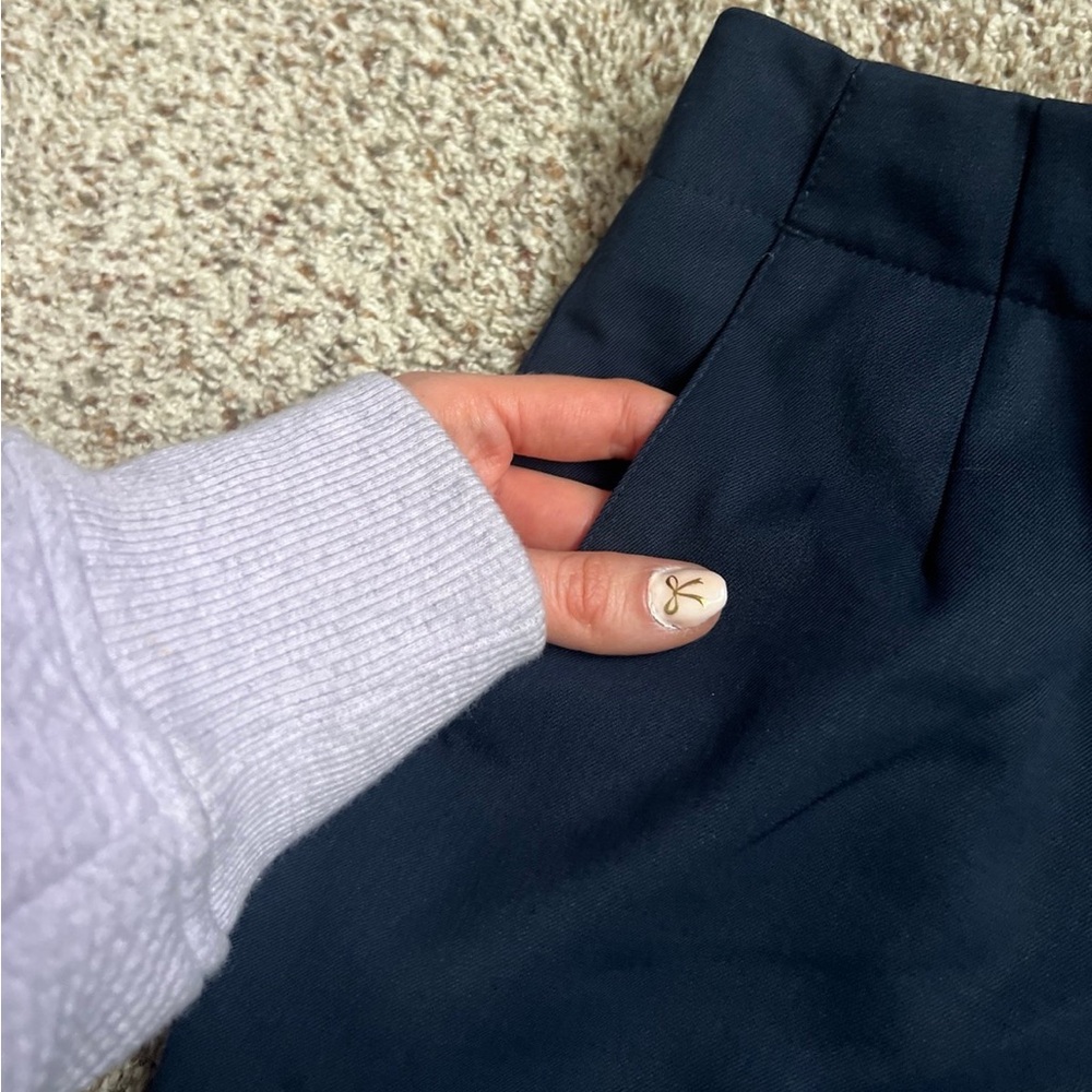 Talbots Stretch Wool Dress Pants Lot of 3 Size 14 Brown Gray Navy Blue - Picture 5 of 11